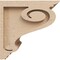 Ekena Millwork 7"W x 7"D x 7"H Wide Scroll Rough Cedar Woodgrain TimberThane Corbel, Primed Tan CORUR07X07X07SCRRCPR - alternate 5